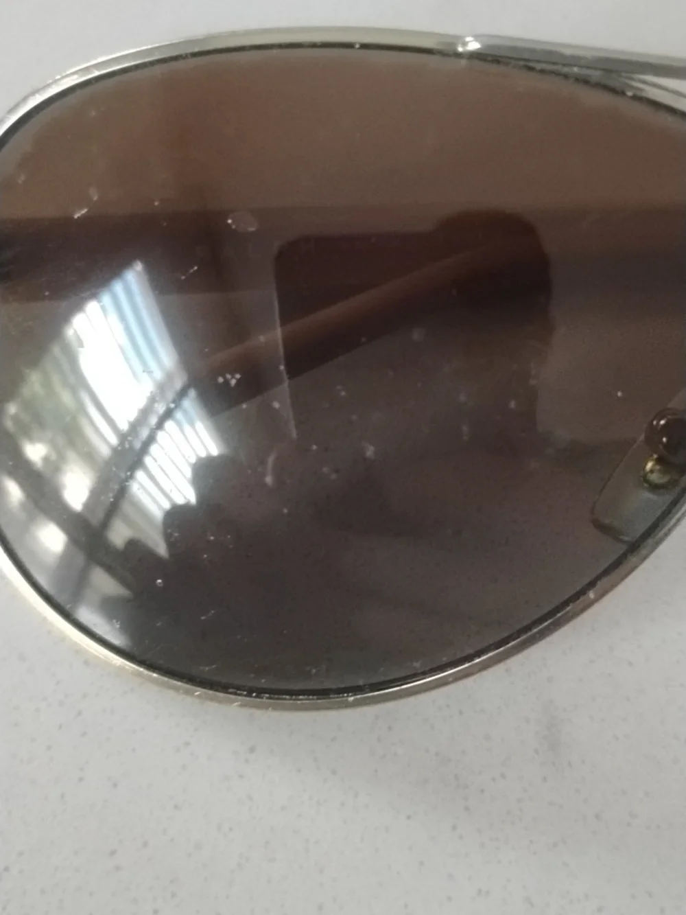 Ralph Lauren Aviator Sunglasses in Gold Frame with Brown Gradient Lenses